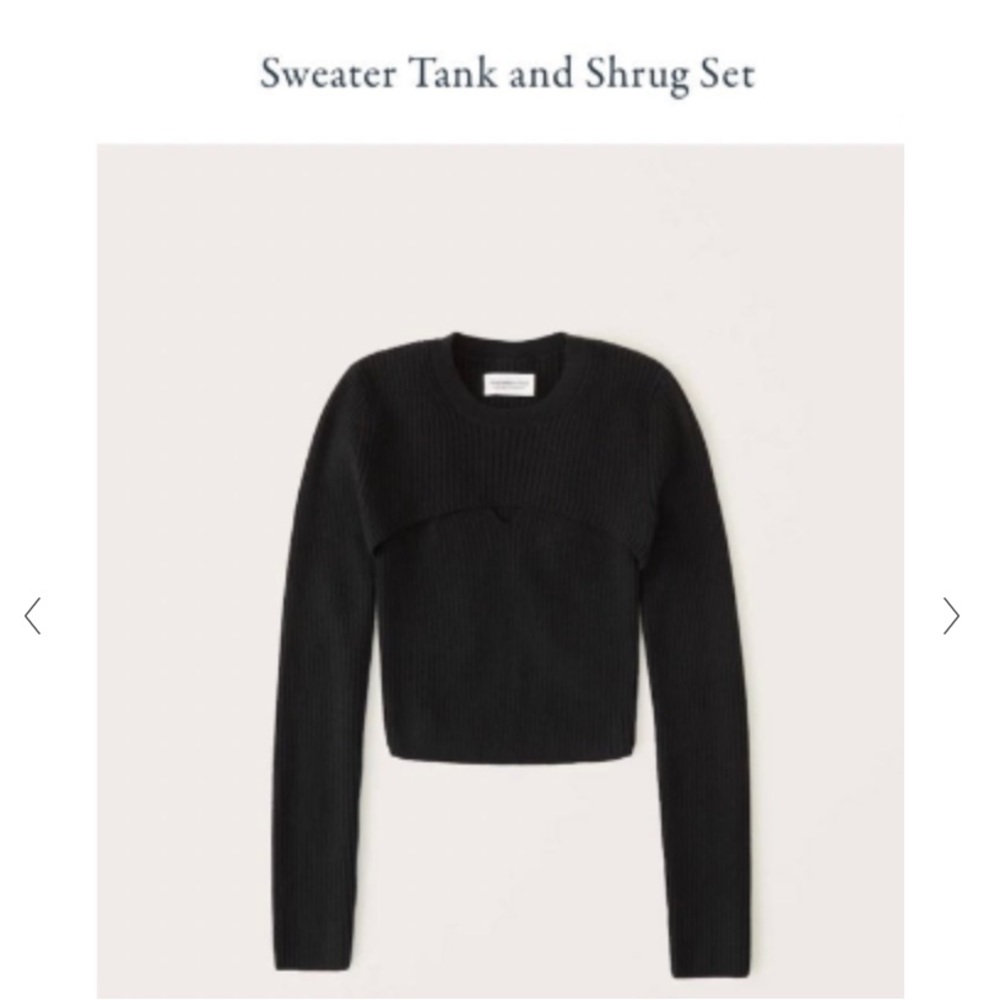 Abercrombie sweater tank and shrug set.